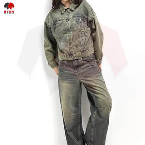 แจ็คเก็ตยีนส์ผู้หญิงทันสมัย สกรีนโลโก้ได้ ทรงคลาสสิก ผ้าฝ้ายนุ่ม สไตล์ลำลองสุดเทรนดี้ - Product Image 4