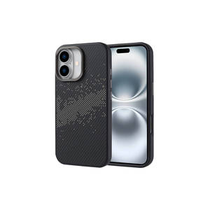 เคสคาร์บอนไฟเบอร์ดีไซน์พรีเมียมสำหรับ iPhone 16 รองรับ MagSafe  บางเฉียบ ป้องกันรอยขีดข่วน ผิวมันเงา ป้องกันรอยนิ้วมือ - Product Image 1