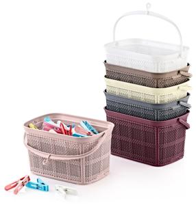 ตะขอแขวนตะกร้าหนีบผ้าพร้อมหูจับ พลาสติก PP ขนาด 3 ลิตร กล่องเก็บของ ตู้เสื้อผ้า ห้องครัว ห้องซักรีด เป็นมิตรกับสิ่งแวดล้อม ทนทาน - Product Image 5