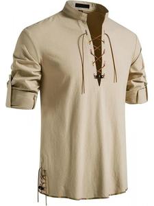 Chemises pour hommes personnalisées au design haut de gamme 2025 Chemises décontractées à manches longues élégantes Nouvelles chemises respirantes en coton biologique - Product Image 4