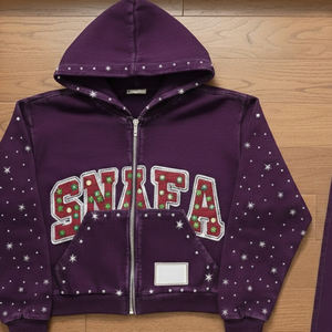 Survêtement pour homme en strass de qualité supérieure, design respirant, sur mesure, vêtements décontractés à manches longues, survêtement pour homme en strass - Product Image 6