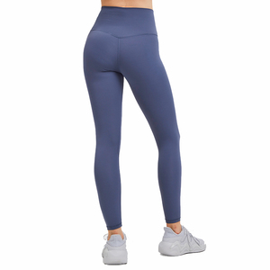 Promotional <b>Women's</b> Gym <b>Leggings</b> Silk Casual Low MOQ Custom Printing Waist Active Running Yoga Fitness Seamless Plain Leg Design - Product Image 2