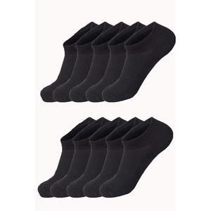 10 Pack donne uomini calzini invisibili colore semplice cotone climatizzato economico