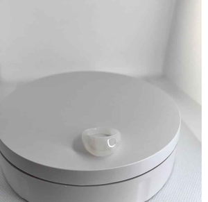 Resina transparente y anillo geométrico colorido con cristales de corte princesa Anillo de moda de estilo rústico lindo-Regalo - Product Image 5