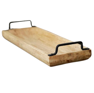 Présentoir fait main Trey personnaliser foresterie plateau de service en bois naturel hôtel maison vaisselle ustensiles de cuisine utile plateau de service en bois - Product Image 1