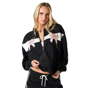 Chất Lượng Cao Tùy Chỉnh Phụ Nữ Sang Trọng Công Nghệ Lông Cừu Mồ Hôi Phù Hợp Với Nhà Sản Xuất Quá Khổ Áo Và Quần Bó Sát Thiết Lập Cho Phụ Nữ Dải Thiết Kế - Product Image 4