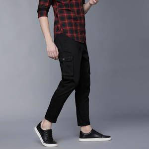 Wholesale <b>Men</b> Cargo <b>Trouser</b> With <b>Elastic</b> Waist Comfortable Black Color <b>Men</b> Cargo <b>Trouser</b> for Casual, Outdoor, and Streetwear - Product Image 5