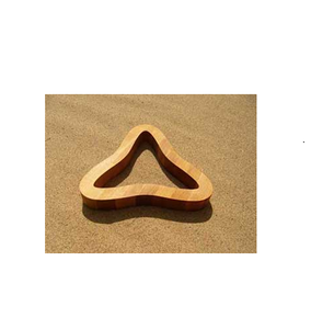 Dessous de plat en bois fait à la main pour des plats chauds sûrs Coussin chauffant de cuisine décoratif naturel pour table forme ronde pièce différente - Product Image 3