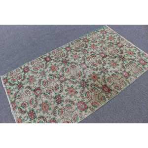 พรมสไตล์วินเทจตุรกี ขนาด 3.5x6.1 ฟุต พรมขนสัตว์สีแดง - Product Image 2