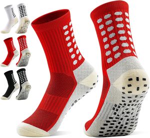 Calcetines de fútbol Grip 3 pares de jóvenes antideslizantes atléticos algodón acolchado en forma de fútbol puños Calcetines - Product Image 1