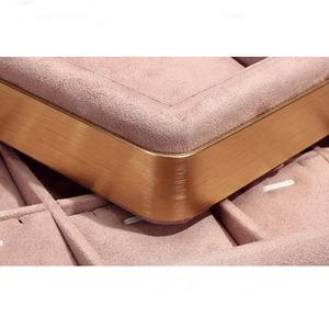 Melhor Personalizado Funcional Jóias <span class=keywords><strong>Display</strong></span> Colar Brincos Anel Bangle Showcase Rosa Jóias Bandeja - Product Image 5