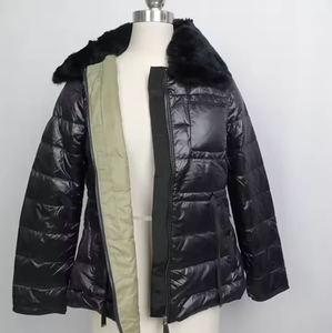 OEM <b>Womens</b> Letter Pattern Bomber Jacket <b>Waterproof</b> Breathable 100% Polyester Spring and Winter <b>Padded</b> <b>Coat</b> - Product Image 4
