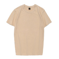 OEM Bangladesh China fabrieks prijs 200g 100% puur katoenen T-shirt, losse pasvorm, korte mouwen, basic ronde hals, blanco T-shirt