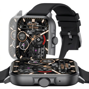 Montre connectée Rogbid avec écran IPS de 1,83 pouce, moniteur de fréquence cardiaque, montre de fitness unisexe, étanche IP67, rappel d'appel Bluetooth - Product Image 3