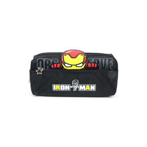 Boys PVC <b>Pencil</b> Box in Black <b>for</b> <b>School</b> and Gift Use - Product Image 1