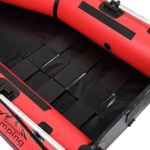 Balsa Salvavidas de PVC Roja y Negra de 7.5 pies, Capacidad de 180 kg, para Deportes Acuáticos y Situaciones de Emergencia - Product Image 5