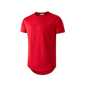 Camiseta de peso pesado con estampado de diseño personalizado, camiseta negra de gran tamaño con cuello redondo para gimnasio, Camiseta lisa de gran tamaño para hombre - Product Image 2
