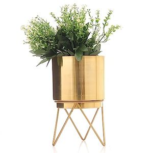 Nuevo diseño hecho a mano decoración Metal maceta con soporte fabricante al por mayor diseño hecho a mano latón Metal florero - Product Image 2