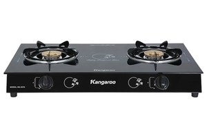 Kangaroo Gas <b>Stove</b> glass body, Magneto Made in Vietnam Double burner Cooker <b>Stove</b> Tabletop Double Gas Cooker Kitchen - Product Image 1