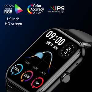 Montre connectée Sower CY13, écran tactile IPS de 1,9 pouce, étanche IP67, moniteur de fréquence cardiaque, tracker de fitness, unisexe, compatible Android - Product Image 4