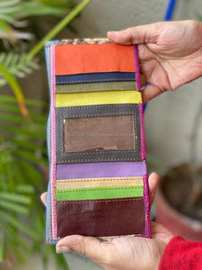 Bolso de mano de piel de vaca, billetera informal con estilo, tarjetero, pequeño, de cuero - Product Image 5