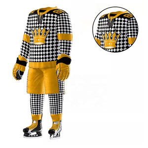 Services OEM stylés Uniforme de hockey sur glace Mode tendance haut de gamme Matériel frais Vente à chaud Ensembles de hockey sur glace - Product Image 4