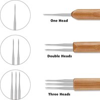 Aiguille à dreadlocks 0,5 mm 0,75 mm, 1 pièce, crochet pour cheveux dreadlocks, aiguille à crochet de haute qualité pour tresses au crochet