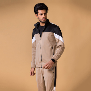 Ensembles de pantalons et sweat à capuche à col montant et fermeture éclair pour hommes survêtements d'hiver durables à bas prix pour adultes - Product Image 4