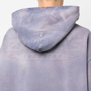 Vêtements pour hommes, basiques confortables, sweats à capuche effet délavé, vente chaude, qualité supérieure, respirants, sweats à capuche effet délavé pour hommes - Product Image 6