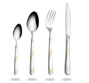 Contemporary Minimalist Silver Finished Cutlery Set Premium Tableware for Formal Meals and Events <b>Tabletop</b> Decor From India - Product Image 1