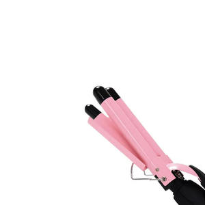 Fer à boucler triple barillet Myrva 1,25 pouces en céramique chauffant pour salon, convient à tous les types de cheveux - Product Image 3