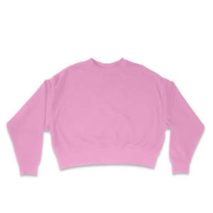 Sweat-shirt ample à col rond en molleton pour femme - Product Image 2