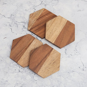 Top Tendance Meilleure Qualité Dessous De Verre En Bois De Noyer À La Main En Bois Boisson Thé Dessous De Verre De L'Inde. - Product Image 1