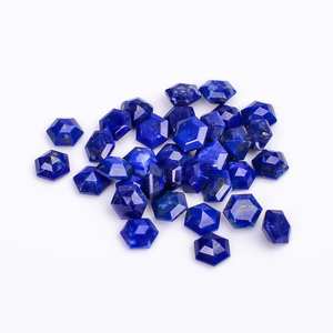 Top qualité 100% naturel Lapis Lazuli forme hexagonale véritables pierres précieuses en vrac pour la fabrication de bijoux à des prix réduits OEM - Product Image 3