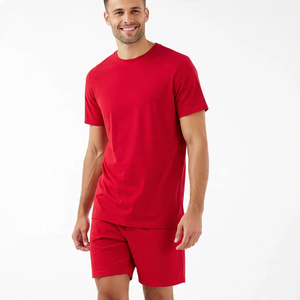 Sportswear <b>Jogging</b> Tee Shirt Shorts Set Men Summer Sleeveless Tee Shorts Sets Men High Quality Beach Wear Shorts Two Piece - Product Image 3