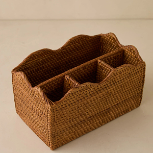 Porte-couverts en rotin fait main organisateur de couverts tissés pour table à manger de cuisine et présentoir de buffet en gros - Product Image 5