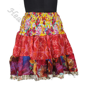 Gypsy New Hot Patchwork Mini Rara Hippy Boho Festival Jupe Boho Élégant Multi Couleur Patch Coton Mini Sexy Jupe pour l'été - Product Image 2