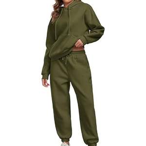 Chándal del mejor diseño al por mayor, chándal de secado rápido para mujer, chándal para correr, chándal con logotipo propio, ropa deportiva, material de algodón - Product Image 1