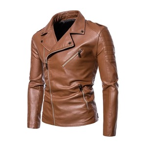 Nouvelle veste de motard en cuir de vachette personnalisée pour homme, respirante, gaufrée, marron avec logo frontal pour les jeunes motards - Product Image 2