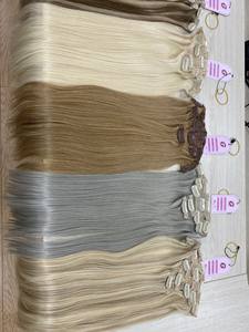 Extension de paquet de cheveux humains 100% brut vietnamien Remy naturel vendeur Clip in - Product Image 3
