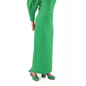 Leather Bodycon Pencil <b>Skirt</b> with Belted Waist for <b>Office</b> Lady - Product Image 2