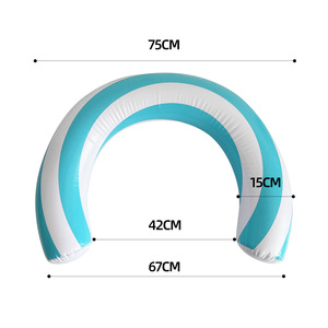ห่วงยางพีวีซีเป่าลมใหม่แถวลอยน้ำสำหรับว่ายน้ำฤดูร้อน - Product Image 5