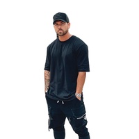 T-shirt long pour homme en coton 100% respirant, à séchage rapide, imprimé sur mesure, de qualité supérieure, super lourd, lavé, coupe classique confortable, 180g