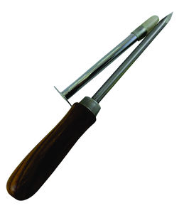 Cannule trocart vétérinaire de 14 cm x 5 mm avec manche en plastique et en bois, trocart et cannule en acier - Product Image 2