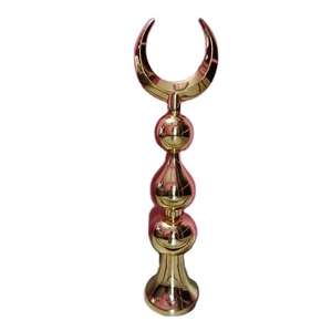 Religious Style Arabic With Deluxe Quality Handmade Brass Minarets Handicrafts With Gold Finished Metal Beautiful <b>Decoration</b> Use - Product Image 2
