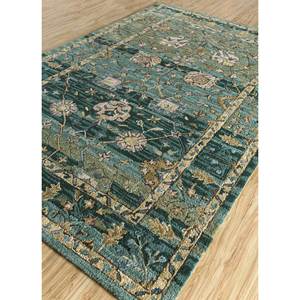 Alfombra de Lana Tejida a Mano Mythos Green con Diseño Floral, Rectangular de 9x12, 10 mm, para Sala de Estar, Pasillo, Modelo Tla-4063, Alfombras Jaipur ZA - Product Image 2