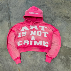 Sweat-shirts et sweats à capuche Boxy en coton pour hommes, brodés en détresse, teintés au soleil, à épaules tombantes, à capuche lavée vintage - Product Image 3