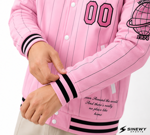 Custom Varsity Jacket Unisex Wool Blend Body Faux Leather Sleeves Embroidered Team Letterman <b>Coat</b> - Product Image 6