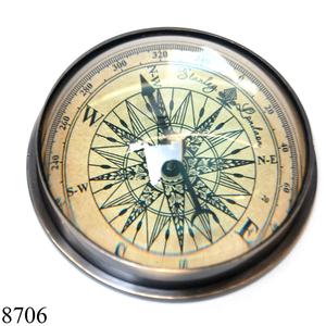 Brújula Náutica de Latón Tallado, Fabricada y Exportada por Fabricantes Indios, Brújula Marina de Metal para Regalos Empresariales - Product Image 4