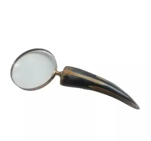 High Selling Magnifying Glass Library Book Reading Latest Design Hand Glass Horn Handle Classic look Handcrafted